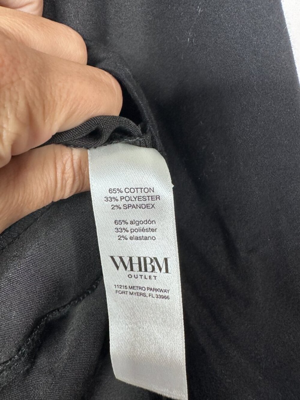 NWT White House Black Market Long Sleeve Zip Front Peplum Jacket Black #WHBM000 - Picture 4 of 9